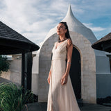 Organic Hand Loomed Boho Simple Wedding Dress - AYA Sacred Wear