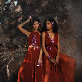 Backless Wide Legs Dungaree - Organic Adjustable Overall - AYA Sacred Wear