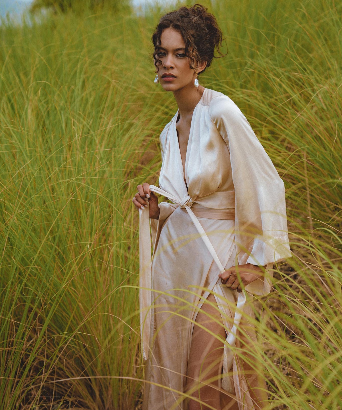 Gorgeous Dusty Pink & Cream Blouse - Make a fashion statement with this ombre kimono blouse.