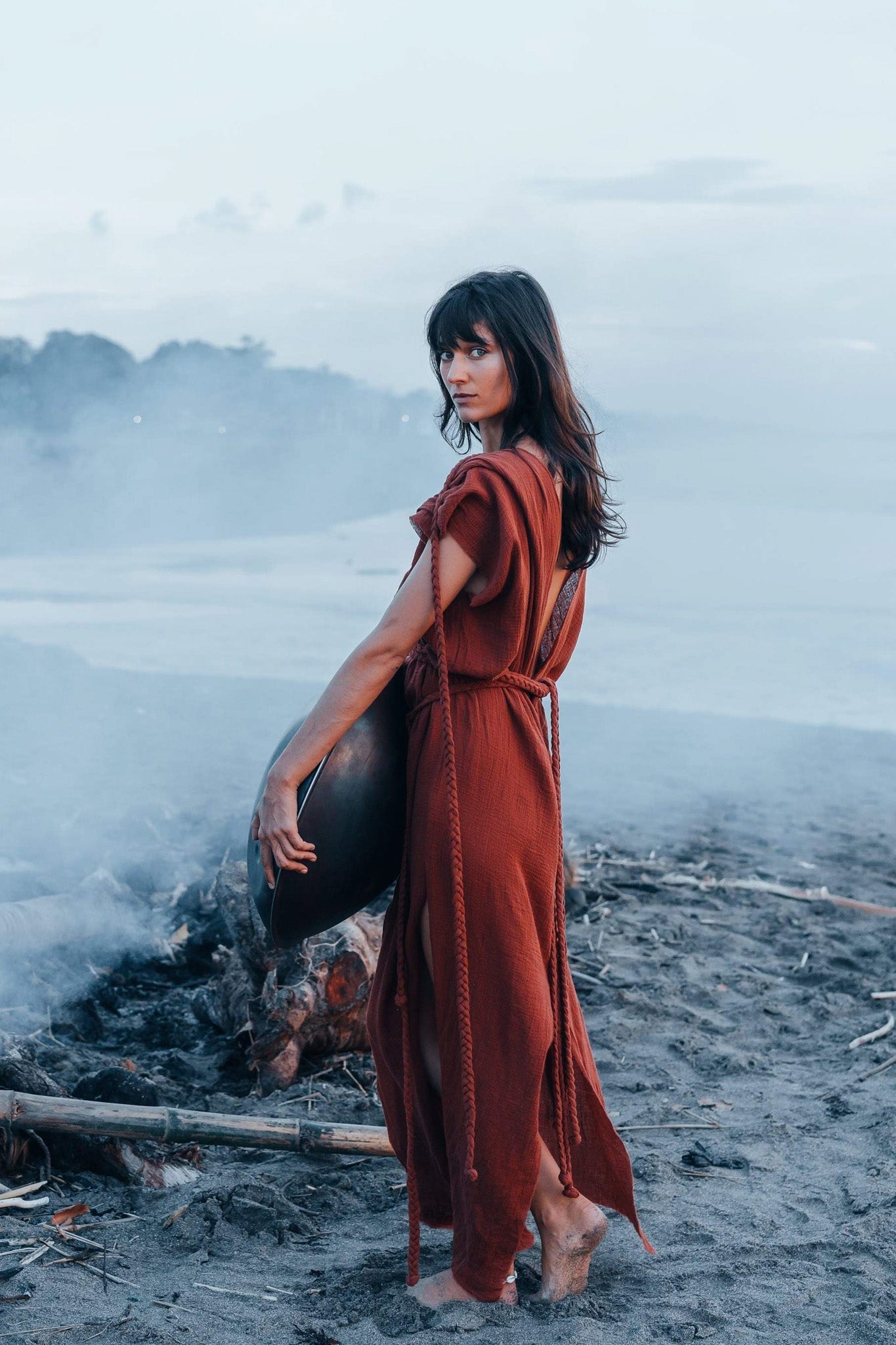 Terracotta Nomad Spirit Dress  (Adjustable size, multiway dress) - AYA Sacred Wear