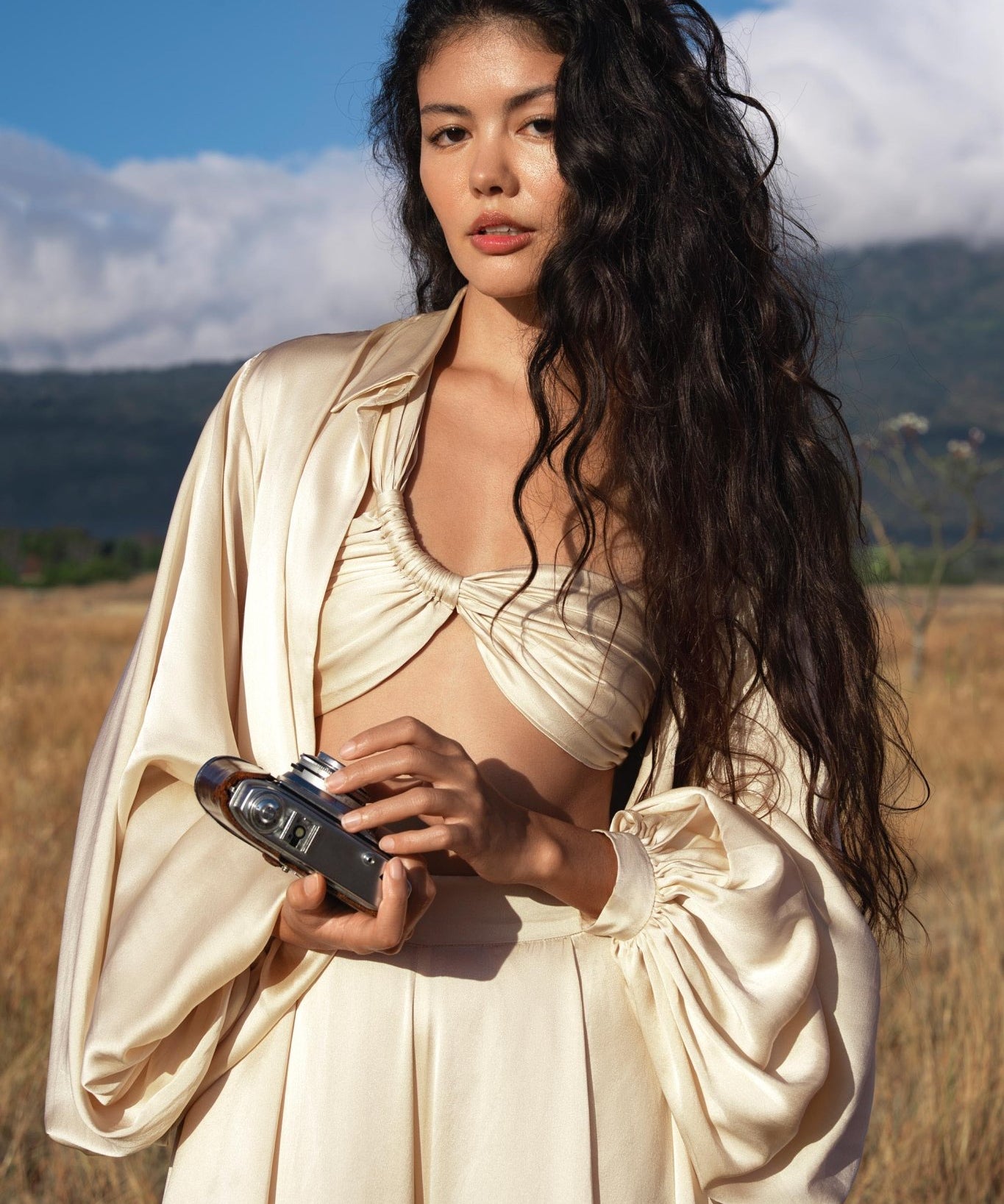 Apsara Bra in Cream Colour – Pure Silk Transformable - AYA Sacred Wear
