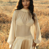 Apsara Pants Inka Gold – Pure Silk Flowy Pants - AYA Sacred Wear