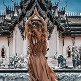Beige Nomad Spirit Dress (Adjustable size, multiway dress) - AYA Sacred Wear