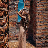 Beige Nomad Spirit Dress (Adjustable size, multiway dress) - AYA Sacred Wear