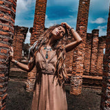 Beige Nomad Spirit Dress (Adjustable size, multiway dress) - AYA Sacred Wear