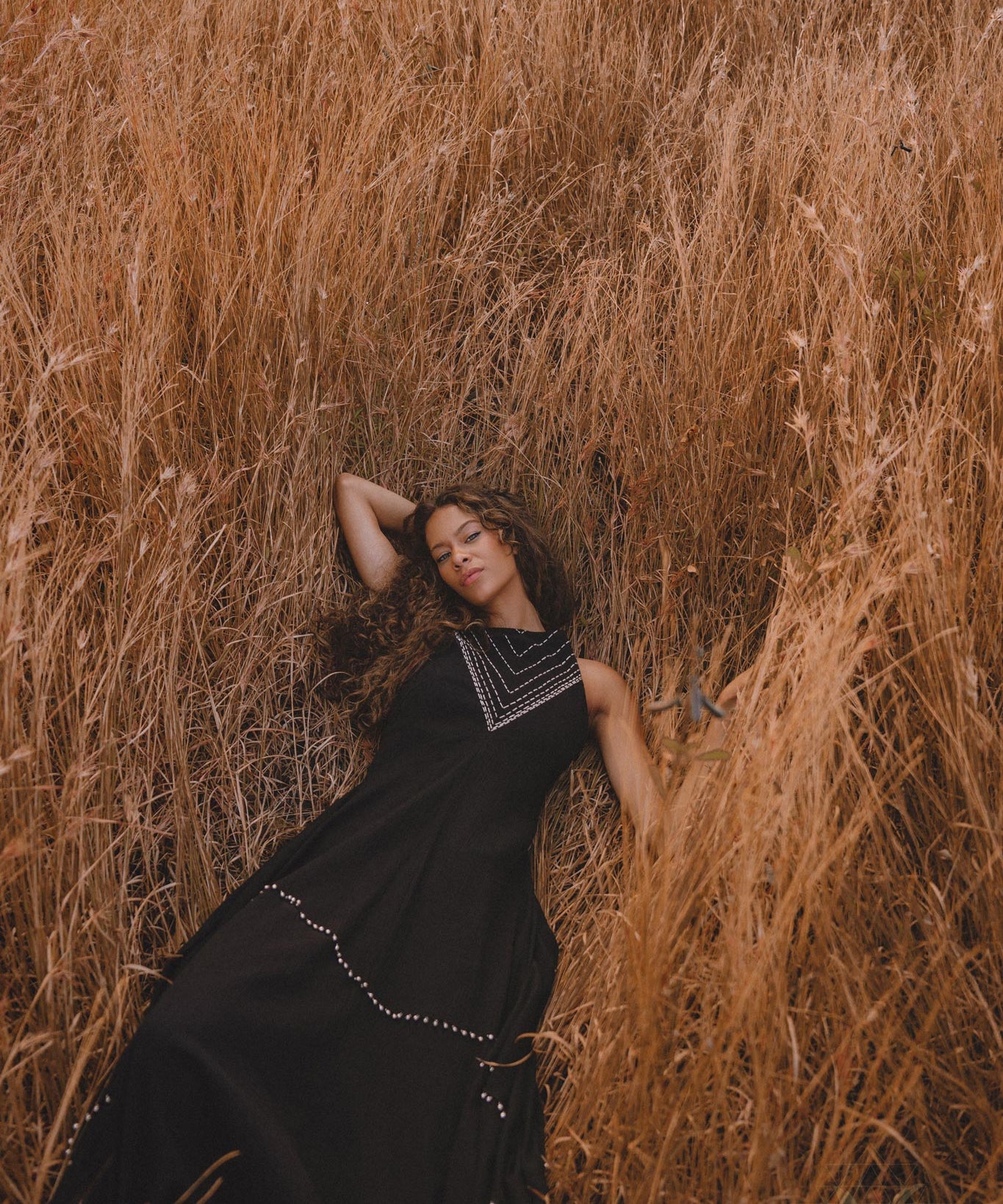 Black Bhakti Dress • Boho Ring Bells Dress • Minimalist Cocktail Dress • Handmade dress - AYA Sacred Wear