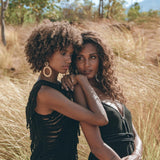 Black Bohemian Top with Tassels Sides - AYA Sacred Wear