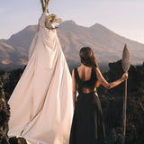 Black Evening Boho Bohemian Maxi Dress - AYA Sacred Wear