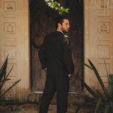 Black Linen Blazer Jacket for Men - AYA Sacred Wear