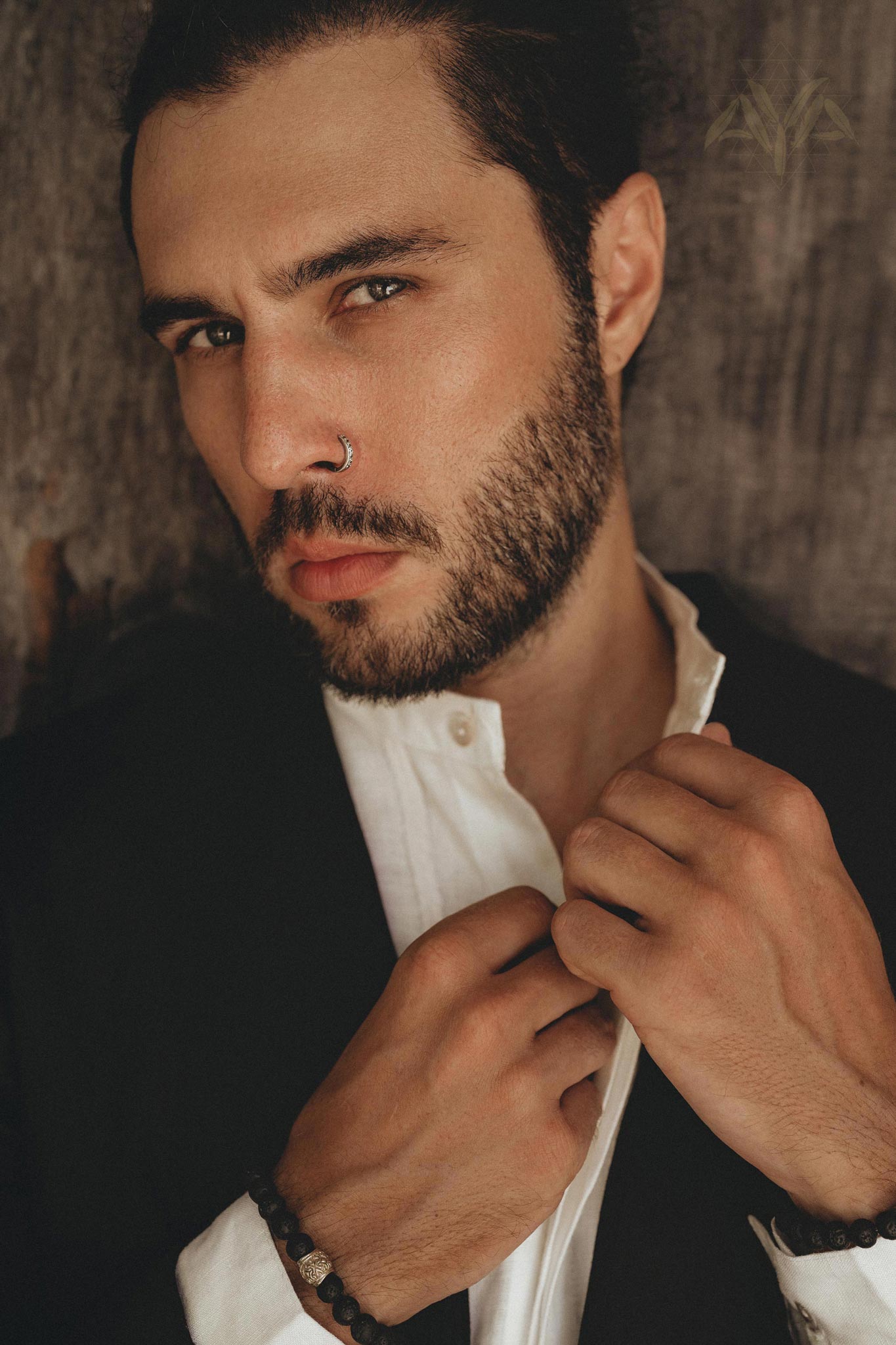 Black Linen Blazer Jacket for Men - AYA Sacred Wear