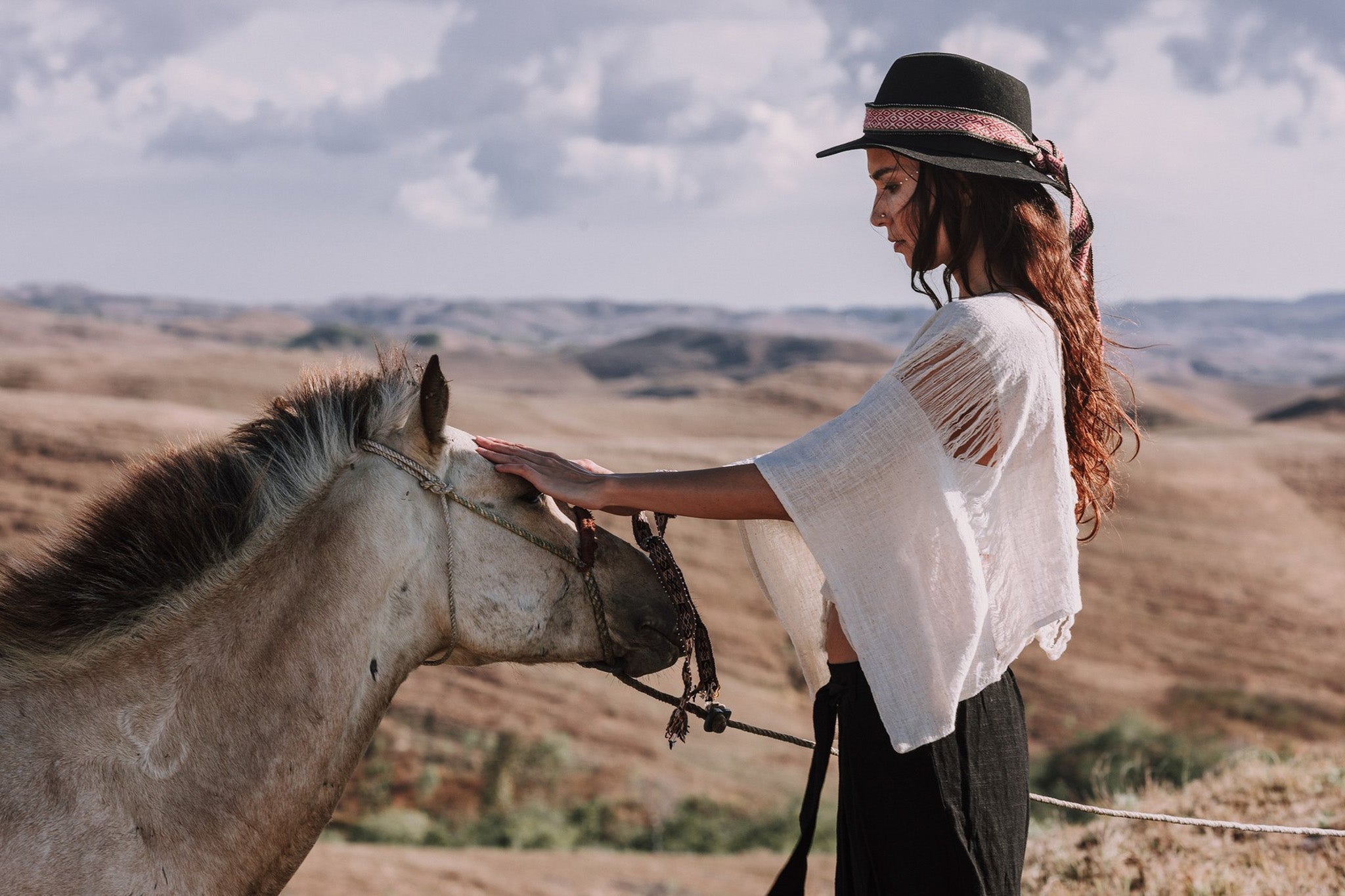Black Linen Pants Boho Yoga Pants - AYA Sacred Wear