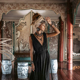Black Nomad Spirit Dress (Adjustable size, multiway dress) - AYA Sacred Wear