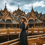 Black Nomad Spirit Dress (Adjustable size, multiway dress) - AYA Sacred Wear