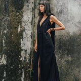 Black Nomad Spirit Dress (Adjustable size, multiway dress) - AYA Sacred Wear