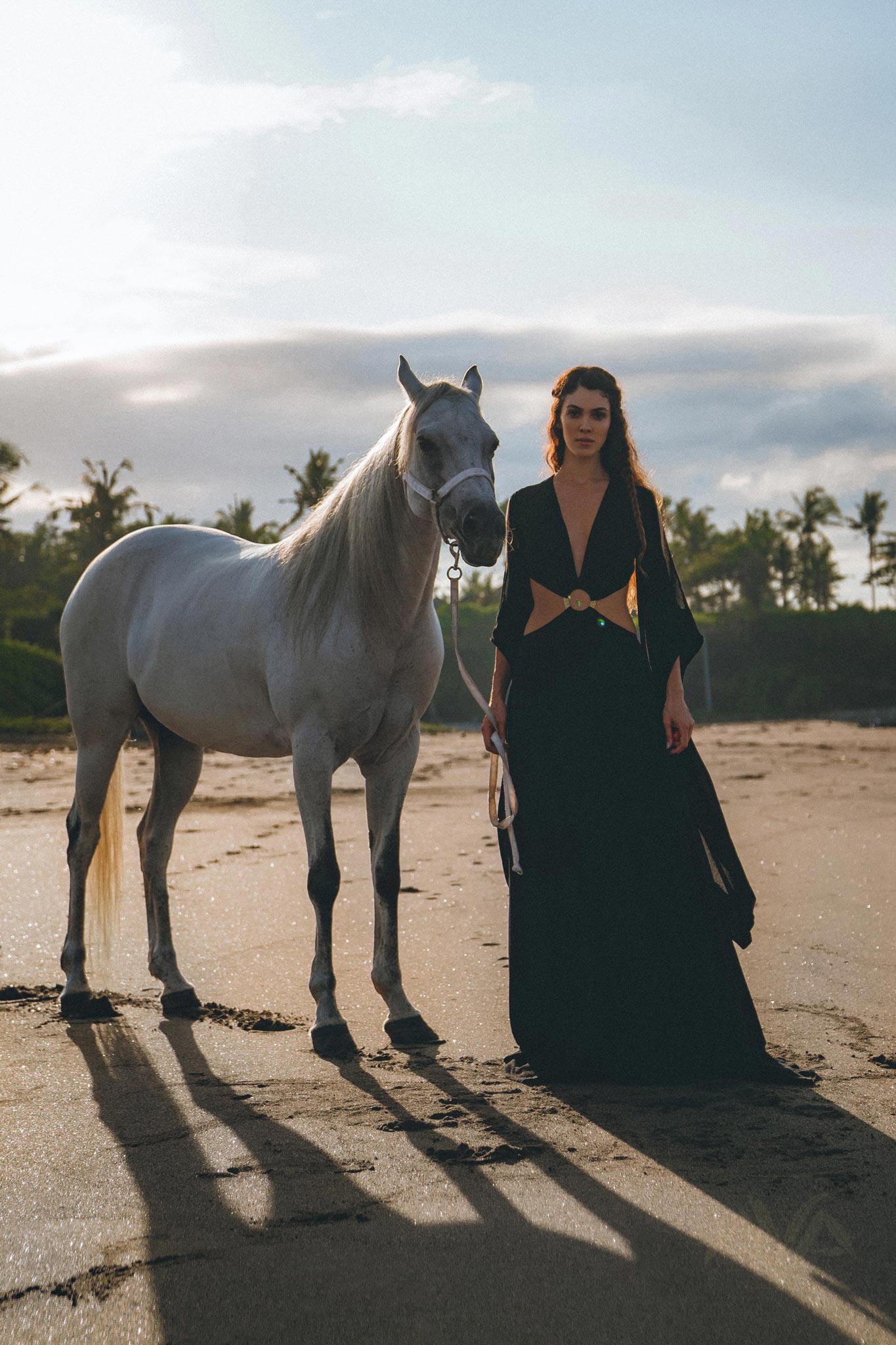 Black Organic Wedding Boho Dress for Women • Goddess Dress - AYA Sacred Wear