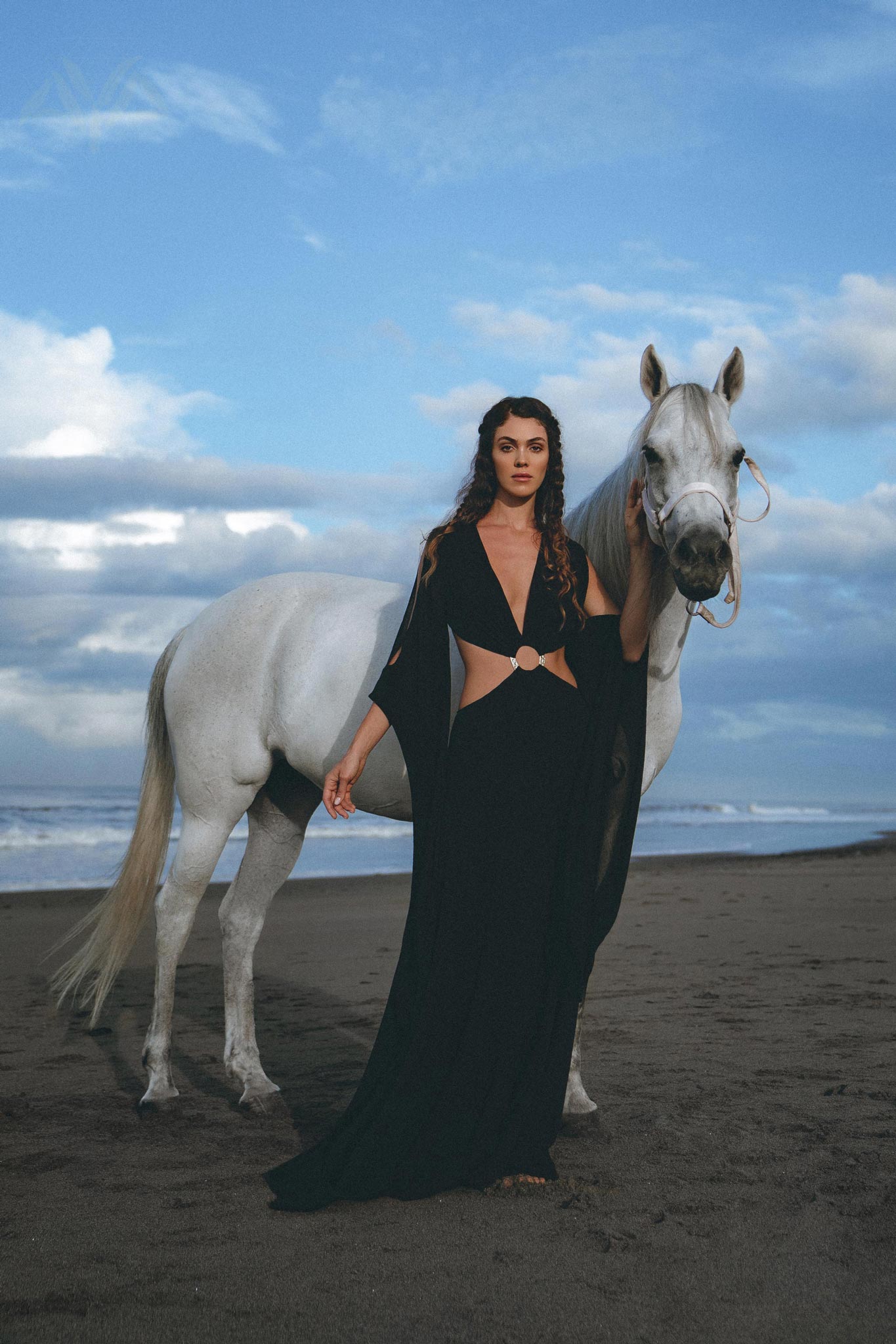 Black Organic Wedding Boho Dress for Women • Goddess Dress - AYA Sacred Wear