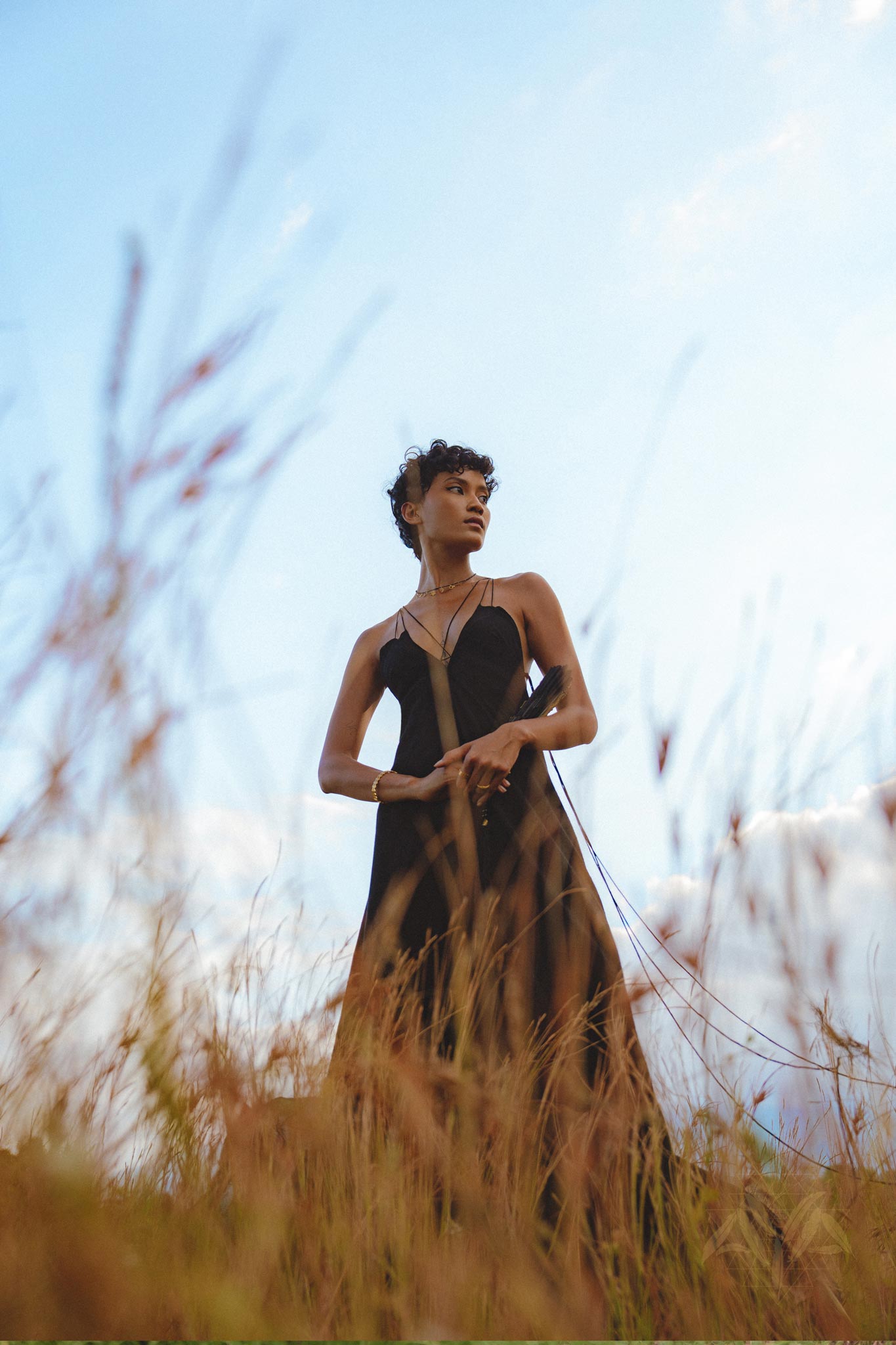 Black Padma Dress • Cocktail Summer Dress • Minimalist Elegant Open Back Dress - AYA Sacred Wear