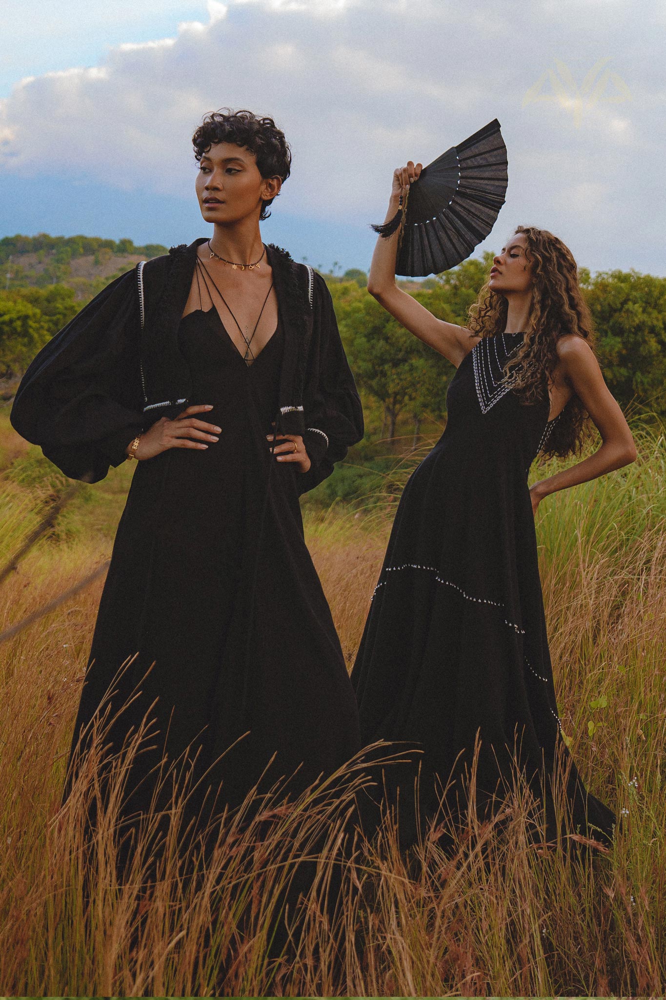 Black Padma Dress • Cocktail Summer Dress • Minimalist Elegant Open Back Dress - AYA Sacred Wear