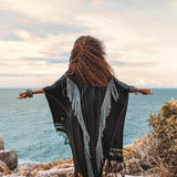 Black Poncho • Bohemian Poncho • Plus Size Clothing - AYA Sacred Wear