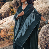 Black Poncho • Bohemian Poncho • Plus Size Clothing - AYA Sacred Wear