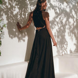 Black Prom Handmade Dress • Boho Dress for Women • Boho Bridesmaid Dress - AYA Sacred Wear