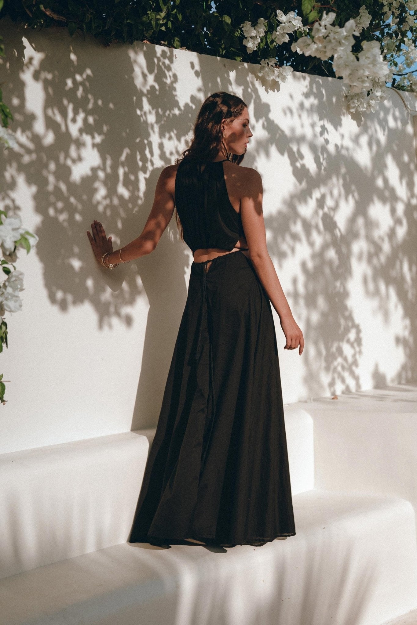 Black Prom Handmade Dress • Boho Dress for Women • Boho Bridesmaid Dress - AYA Sacred Wear