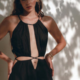 Black Prom Handmade Dress • Boho Dress for Women • Boho Bridesmaid Dress - AYA Sacred Wear