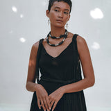 Black Wedding Dress • Boho Multiway Maxi Black Bridesmaid Dress - AYA Sacred Wear