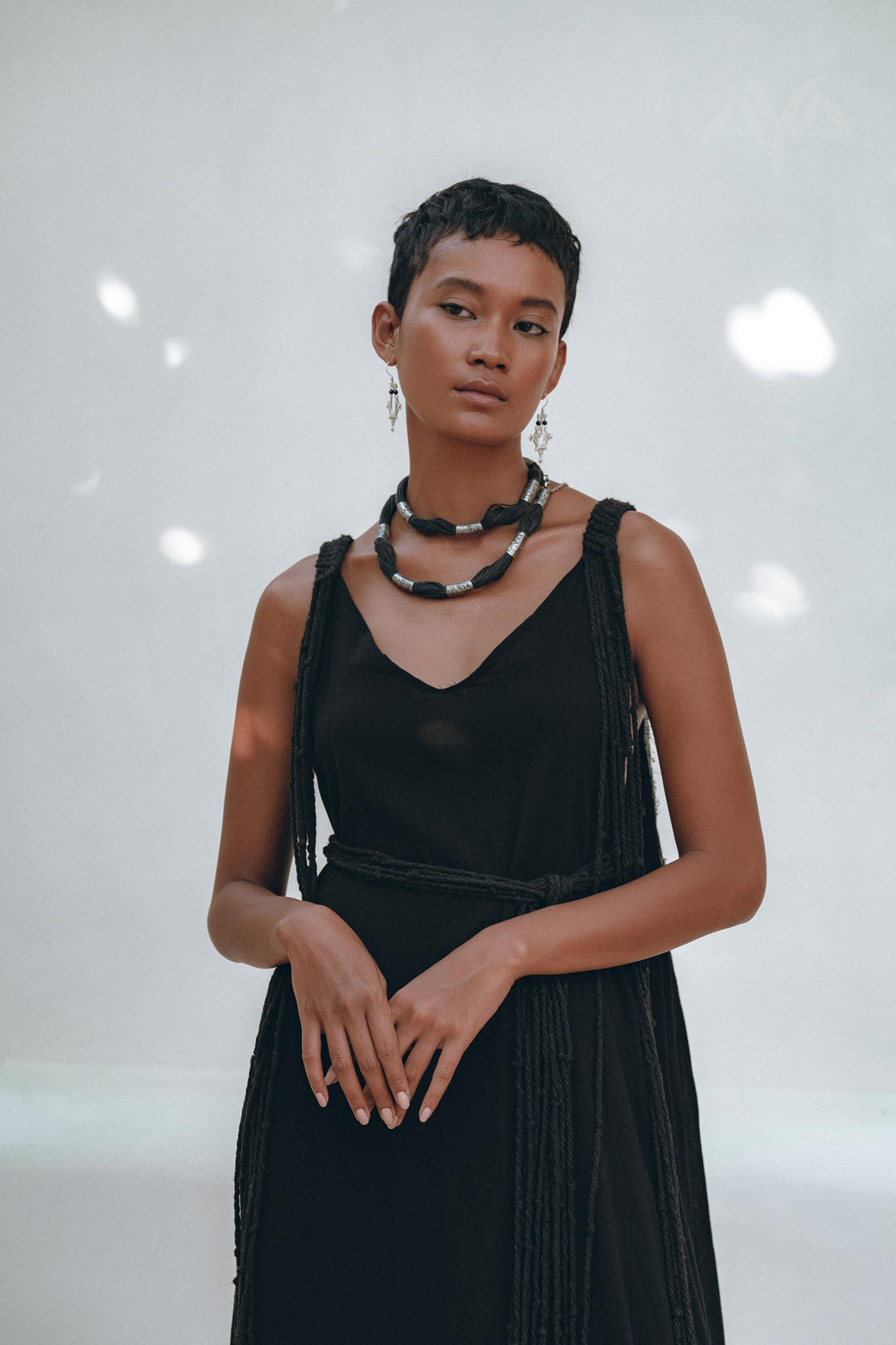 Black Wedding Dress • Boho Multiway Maxi Black Bridesmaid Dress - AYA Sacred Wear