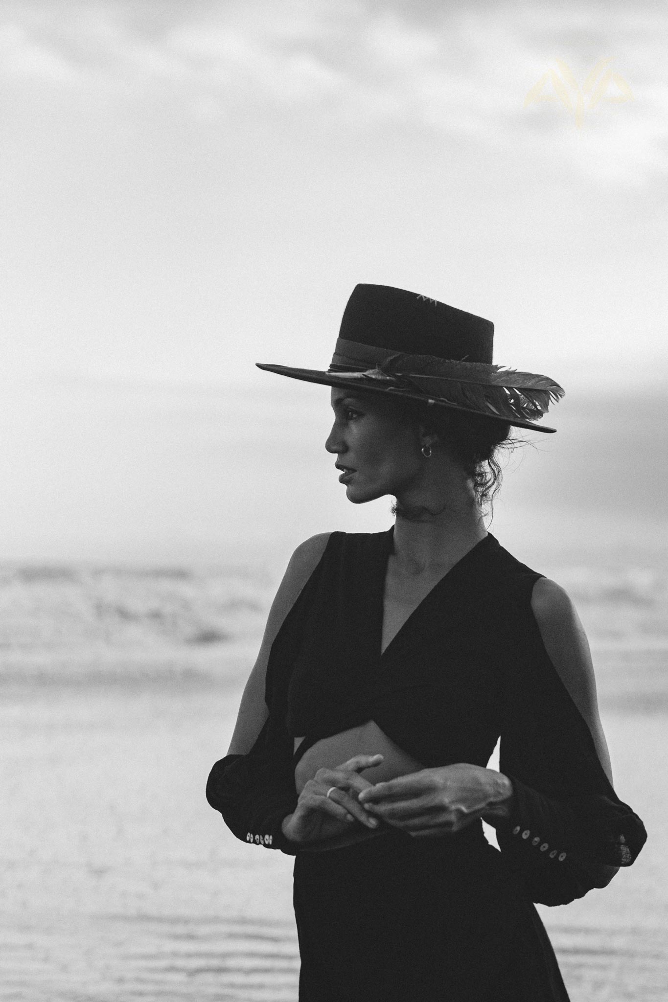 Bohemian Goth Adjustable Set - Unique Black Boho Crop Top and Pants for a fashion-forward and edgy vibe!