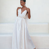 Boho Beach Macrame Wedding Dress • Off - White Multiway Bohemian Dress - AYA Sacred Wear