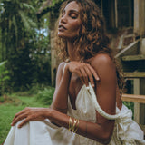 Boho Beach Macrame Wedding Dress • Off - White Multiway Bohemian Dress - AYA Sacred Wear