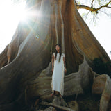 Boho Beach Wedding Dress • Bohemian Wedding Dress Hand Loomed with Tassels - AYA Sacred Wear