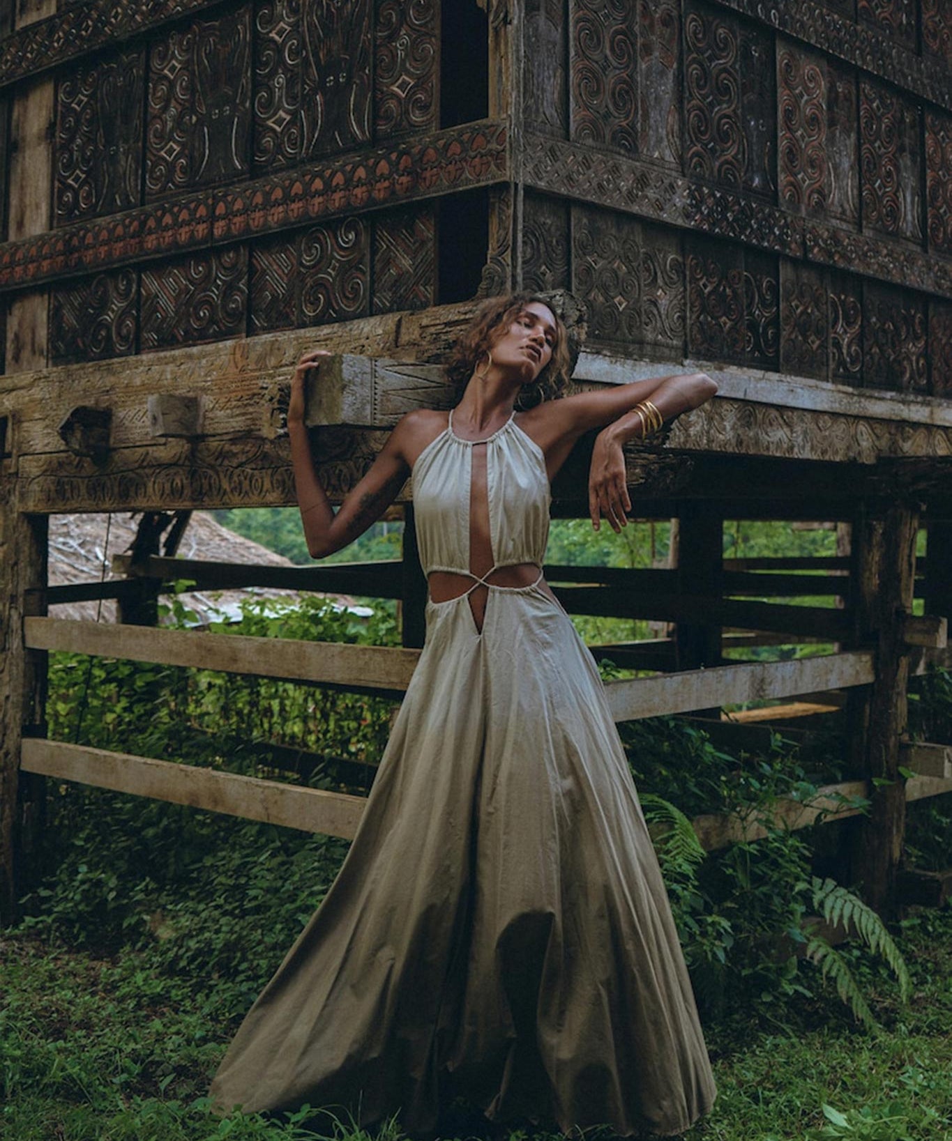 Boho Bridesmaid Dress for Women • Open Back Sides Belly Dress - AYA Sacred Wear