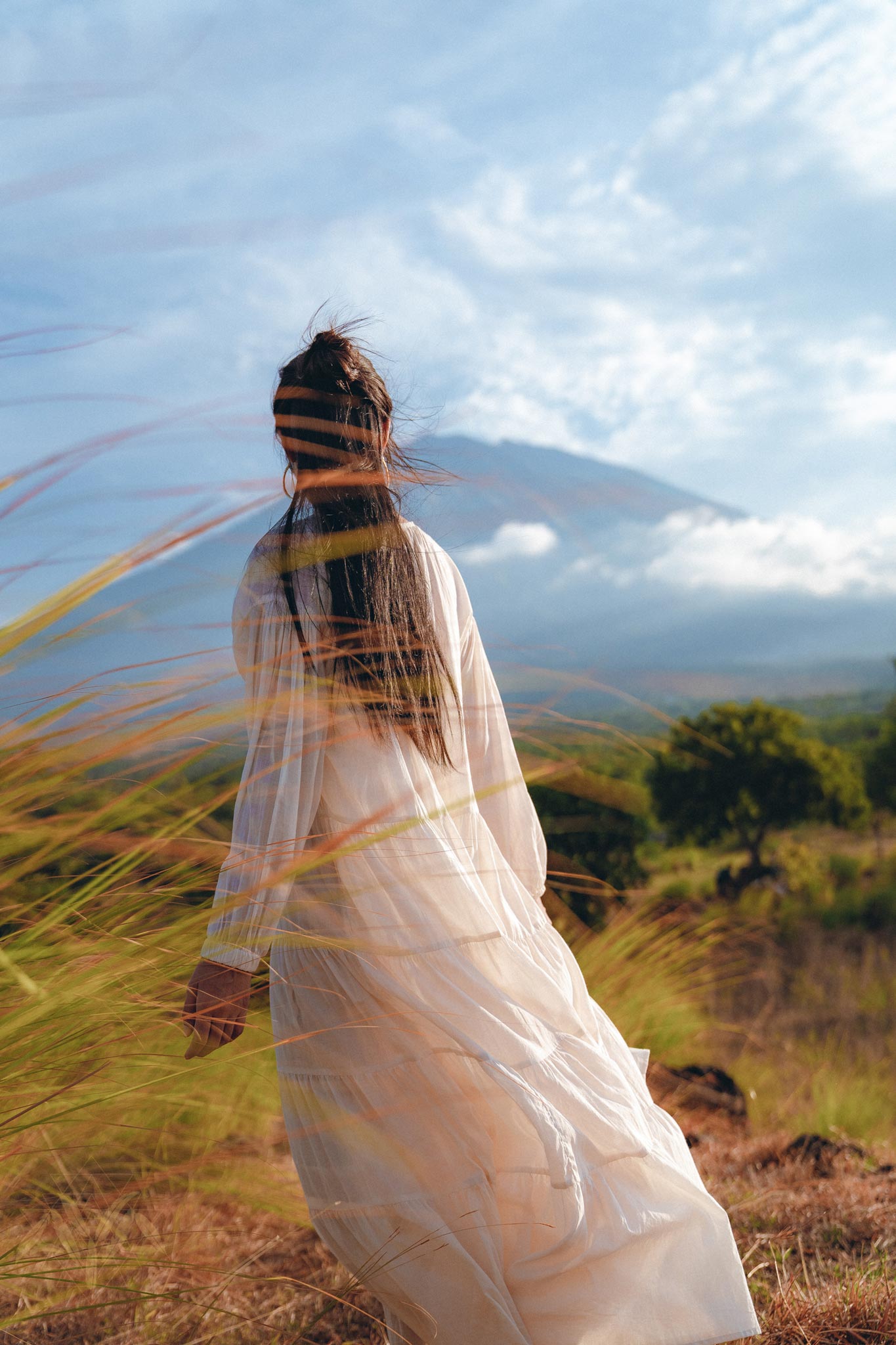 Boho Dress for Women • Off White Bohemian Prom Dress • Light Summer Dress - AYA Sacred Wear