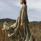 Boho Dress for Women • Pale Green Bohemian Prom Dress • Summer Dress - AYA Sacred Wear