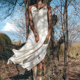 Boho Dress • Goddess Dress • Bohemian Tribal Dress • Long Maxi Dress - AYA Sacred Wear