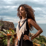 Boho Dress • Organic Bohemian Dress • Sleeveless Party Dress • Prom Dress - AYA Sacred Wear