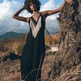 Boho Dress • Organic Bohemian Dress • Sleeveless Party Dress • Prom Dress - AYA Sacred Wear