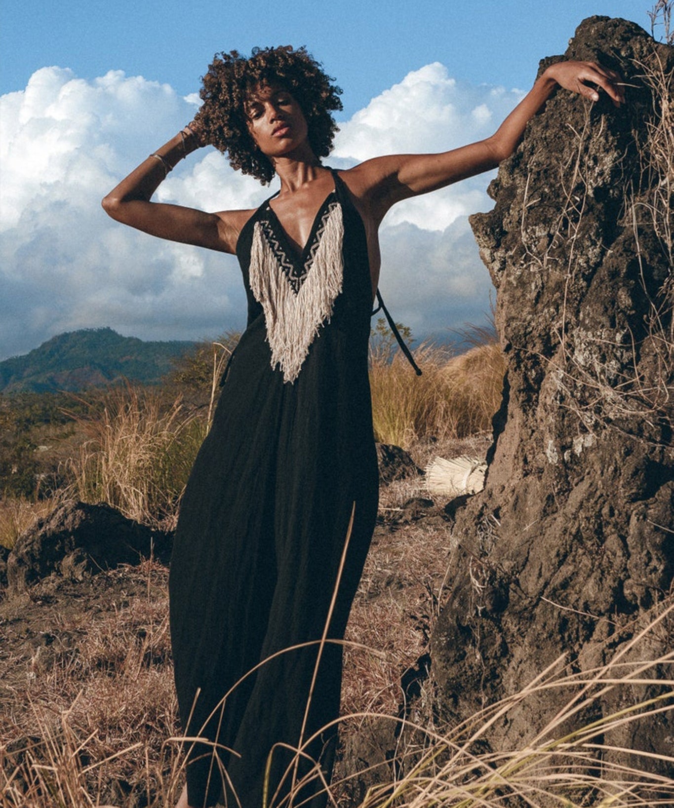 Boho Dress • Organic Bohemian Dress • Sleeveless Party Dress • Prom Dress - AYA Sacred Wear