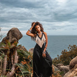 Boho Dress • Organic Bohemian Dress • Sleeveless Party Dress • Prom Dress - AYA Sacred Wear