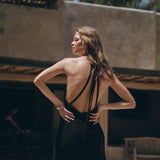 Boho Dress • Organic Bohemian Dress • Sleeveless Party Dress • Prom Dress - AYA Sacred Wear