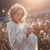 Boho Fringe Shawl • Cotton Scarf • Organic Wedding Shawl - AYA Sacred Wear