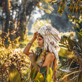 Boho Fringe Shawl • Cotton Scarf • Organic Wedding Shawl - AYA Sacred Wear