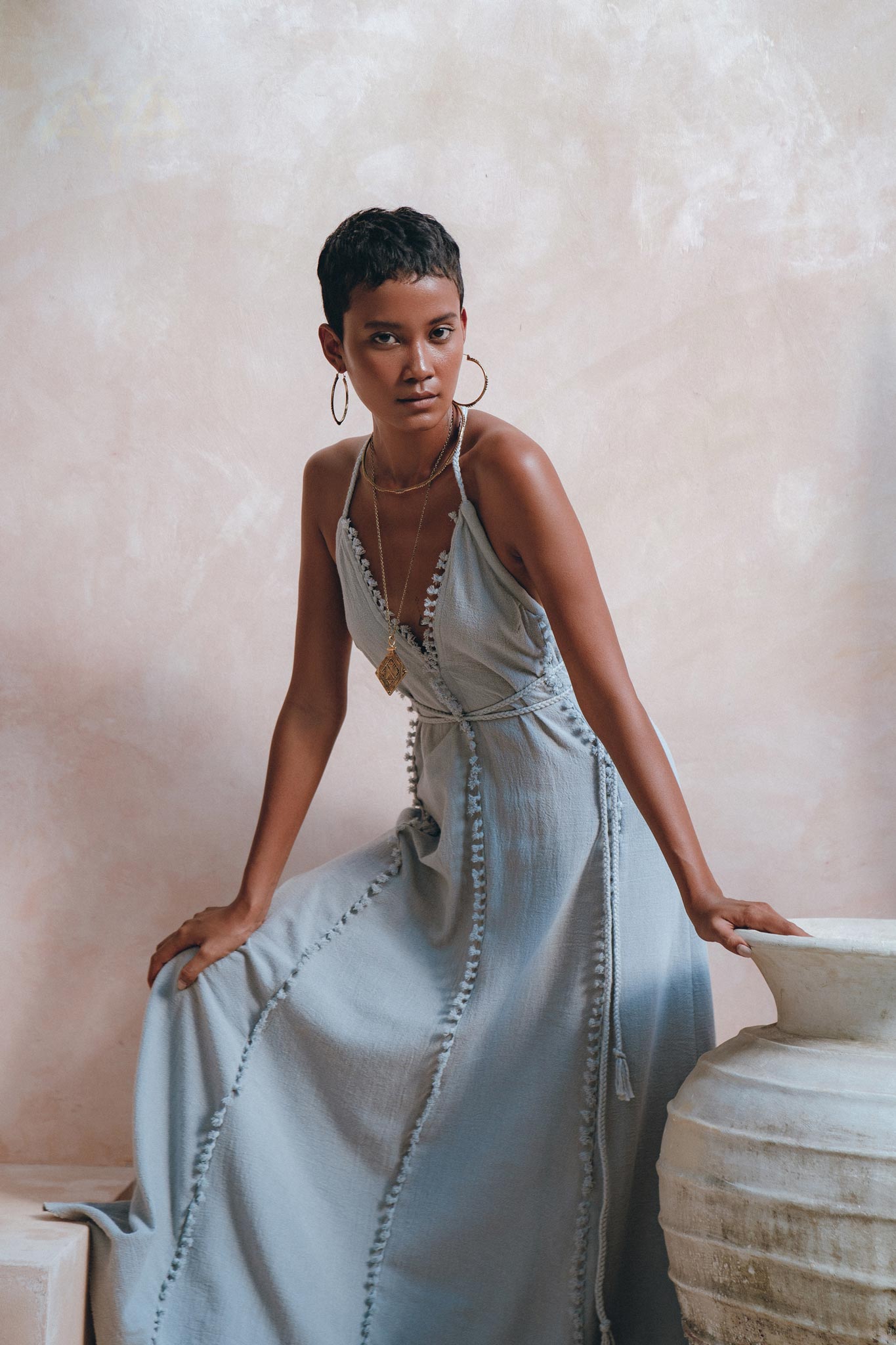 Boho Goddess Dress • Bohemian Prom Women Dress • Open Back Dress - AYA Sacred Wear