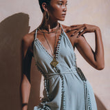 Boho Goddess Dress • Bohemian Prom Women Dress • Open Back Dress - AYA Sacred Wear