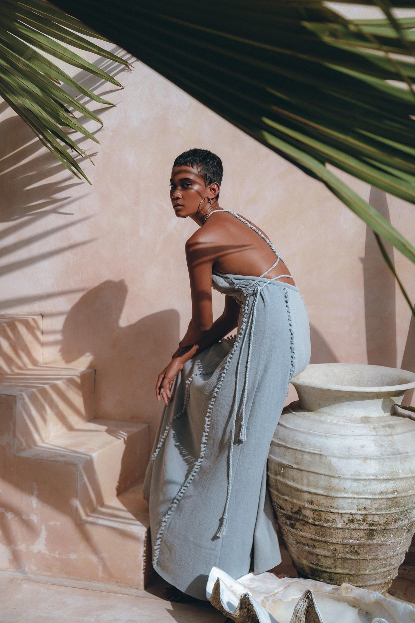 Boho Goddess Dress • Bohemian Prom Women Dress • Open Back Dress - AYA Sacred Wear