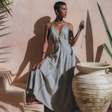 Boho Goddess Dress • Bohemian Prom Women Dress • Open Back Dress - AYA Sacred Wear