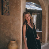Boho Handwoven and Hand - Loomed Dress • Tribal Raw Cotton Cover - up - AYA Sacred Wear