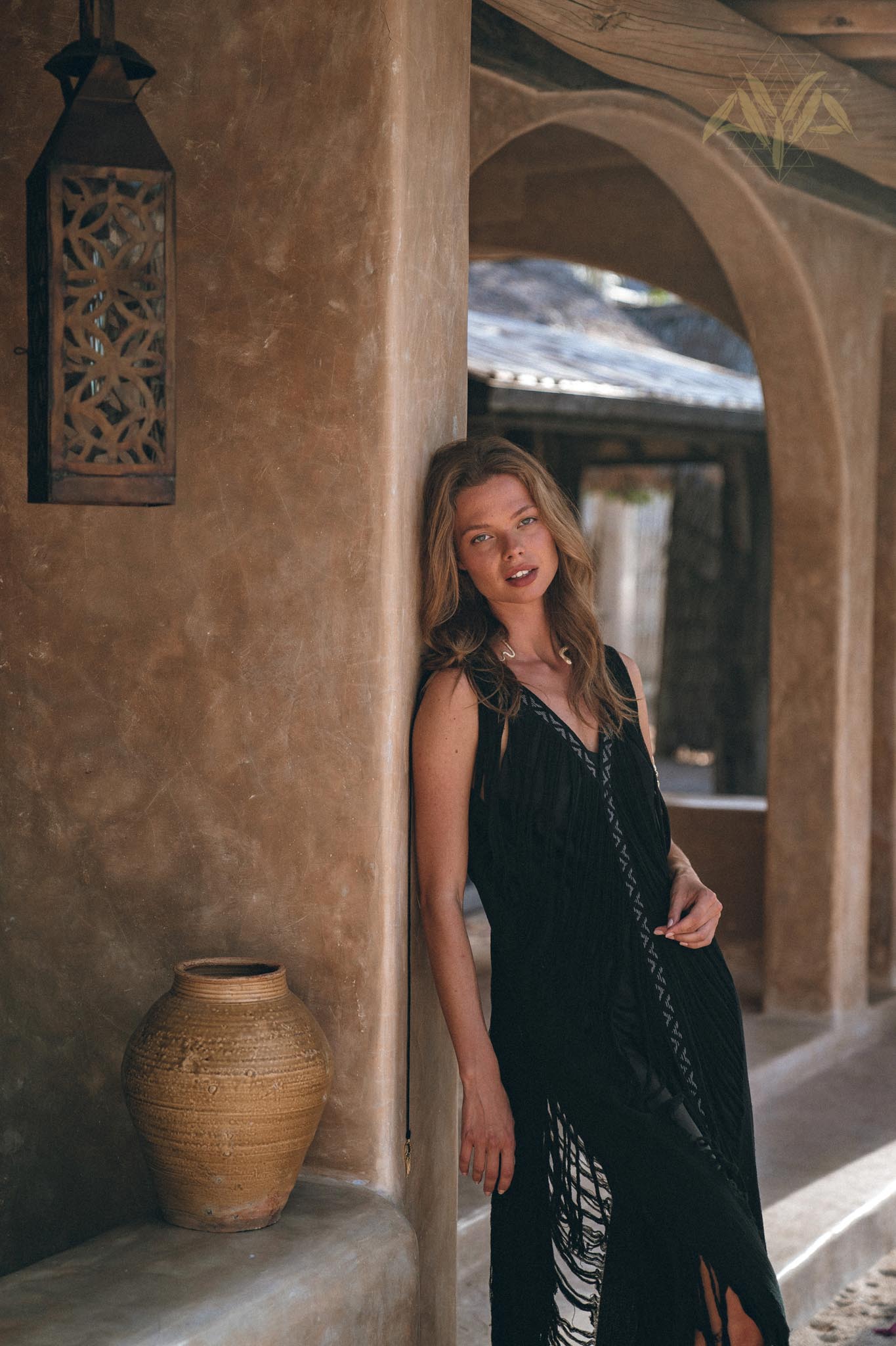 Boho Handwoven and Hand - Loomed Dress • Tribal Raw Cotton Cover - up - AYA Sacred Wear